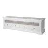 Toulouse White Painted Grande 1.8m Large TV Unit With 4 Drawers - £140 OFF SUMMER SALE - 7 Toulouse White Painted Grande 1.8m Large TV Unit With 4 Drawers - £140 OFF SUMMER SALE - 7