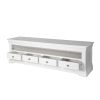 Toulouse White Painted Grande 1.8m Large TV Unit With 4 Drawers - £140 OFF SUMMER SALE - 10 Toulouse White Painted Grande 1.8m Large TV Unit With 4 Drawers - £140 OFF SUMMER SALE - 10