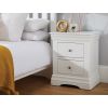 Toulouse White Painted 2 Drawer Large Assembled Bedside Table - £40 OFF FLASH SALE - 3