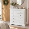 Toulouse White Painted 2 Over 3 Chest of Assembled Drawers - £50 OFF SUMMER SALE - 2