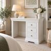Toulouse White Painted Single Pedestal Dressing Table - Fully Assembled - £40 OFF AUTUMN SALE - 4 Toulouse White Painted Single Pedestal Dressing Table - Fully Assembled - £40 OFF AUTUMN SALE - 4