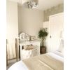 Toulouse White Painted Single Pedestal Dressing Table / Home Office Desk - 20% Off Discount Code FLASH - 6