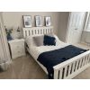 Toulouse White Painted 4 foot 6 inches Slatted Double Bed - SUMMER SALE - 2 Toulouse White Painted 4 foot 6 inches Slatted Double Bed - SUMMER SALE - 2