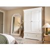 Toulouse Brilliant White Painted Double Wardrobe with Drawer - £50 OFF AUTUMN SALE - 2 Toulouse Brilliant White Painted Double Wardrobe with Drawer - £50 OFF AUTUMN SALE - 2