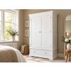 Toulouse Brilliant White Painted Double Wardrobe with Drawer - £50 OFF AUTUMN SALE - 3 Toulouse Brilliant White Painted Double Wardrobe with Drawer - £50 OFF AUTUMN SALE - 3