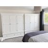 Toulouse Brilliant White Painted Triple Wardrobe with Drawer - £120 OFF AUTUMN SALE - 3 Toulouse Brilliant White Painted Triple Wardrobe with Drawer - £120 OFF AUTUMN SALE - 3