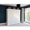 Toulouse Brilliant White Painted Triple Wardrobe with Drawer - £120 OFF AUTUMN SALE - 5 Toulouse Brilliant White Painted Triple Wardrobe with Drawer - £120 OFF AUTUMN SALE - 5