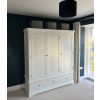 Toulouse Brilliant White Painted Triple Wardrobe with Drawer - 20% Off Discount Code FLASH - 4 Toulouse Brilliant White Painted Triple Wardrobe with Drawer - 20% Off Discount Code FLASH - 4