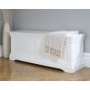 Toulouse Large White Painted Assembled Blanket Storage Box Ottoman - 20% Off Discount Code FLASH - 6