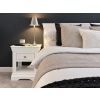 Toulouse White Painted 1 Drawer Bedside Table with Shelf - 20% Off Discount Code FLASH - 8