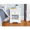 Toulouse White Painted 1 Drawer Bedside Table with Shelf - 20% Off Discount Code FLASH - 16