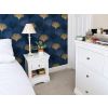 Toulouse White Painted 1 Drawer Bedside Table with Shelf - 20% Off Discount Code FLASH - 12