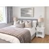 Toulouse White Painted 1 Drawer Bedside Table with Shelf - 20% Off Discount Code FLASH - 3