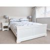 Toulouse White Painted 1 Drawer Bedside Table with Shelf - 20% Off Discount Code FLASH - 11