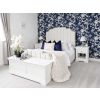 Toulouse White Painted 1 Drawer Bedside Table with Shelf - 20% Off Discount Code FLASH - 9