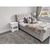 Toulouse White Painted 1 Drawer Bedside Table with Shelf - 20% Off Discount Code FLASH - 14