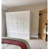 Toulouse White Painted 4 Door Quad Extra Large Wardrobe - £200 OFF SUMMER SALE - 15
