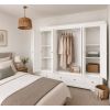 Toulouse White Painted 4 Door Quad Extra Large Wardrobe - £200 OFF SUMMER SALE - 4