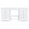 Toulouse White Painted Double Pedestal Large Dressing Table Fully Assembled - 10% OFF AUTUMN SALE - 8
