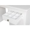 Toulouse White Painted Double Pedestal Large Dressing Table / Home Office Desk - 20% Off Discount Code FLASH - 8