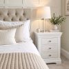 Toulouse White Painted 3 Drawer Large Grande Assembled Bedside Table - £40 OFF FLASH SALE - 9