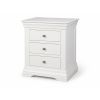 Toulouse White Painted 3 Drawer Large Grande Assembled Bedside Table - £40 OFF FLASH SALE - 7