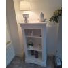 Toulouse White Painted Small Narrow Fully Assembled Bookcase - 20% Off Discount Code FLASH - 3