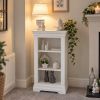 Toulouse White Painted Small Narrow Bookcase Fully Assembled - 10% OFF AUTUMN SALE - 4 Toulouse White Painted Small Narrow Bookcase Fully Assembled - 10% OFF AUTUMN SALE - 4