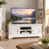 Toulouse White Painted 133cm Large TV Unit with Doors & Shelf - Assembled - 20% Off Discount Code FLASH - 2 Toulouse White Painted 133cm Large TV Unit with Doors & Shelf - Assembled - 20% Off Discount Code FLASH - 2