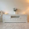 Toulouse White Painted Grande 210cm Extra Large Assembled TV Unit - £70 OFF AUTUMN SALE - 4 Toulouse White Painted Grande 210cm Extra Large Assembled TV Unit - £70 OFF AUTUMN SALE - 4