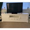 Toulouse White Painted Grande 210cm Extra Large Assembled TV Unit - 20% Off Discount Code FLASH - 5