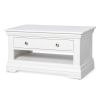 Toulouse White Painted Coffee Table with Single Drawer - AUTUMN SALE - 5 Toulouse White Painted Coffee Table with Single Drawer - AUTUMN SALE - 5
