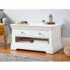 Toulouse White Painted Coffee Table with Single Drawer - AUTUMN SALE - 4 Toulouse White Painted Coffee Table with Single Drawer - AUTUMN SALE - 4