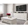 Toulouse White Painted Coffee Table with Single Drawer - AUTUMN SALE - 3 Toulouse White Painted Coffee Table with Single Drawer - AUTUMN SALE - 3