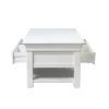 Toulouse White Painted Large Assembled Coffee Table 4 Drawers with Shelf - 20% Off Discount Code FLASH - 12