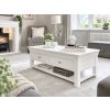 Toulouse White Painted Large Coffee Table with Drawers & Shelf Fully Assembled- £40 OFF AUTUMN SALE - 2