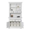 Toulouse White Painted 100cm Buffet and Hutch Dresser Display Unit - SUMMER SALE - 6