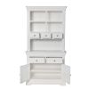 Toulouse White Painted 100cm Buffet and Hutch Dresser Display Unit - SUMMER SALE - 11