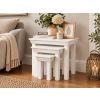 Toulouse White Painted Assembled Nest Of 3 Tables - £20 OFF AUTUMN SALE - 2