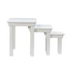 Toulouse White Painted Assembled Nest Of 3 Tables - 20% Off Discount Code FLASH - 8