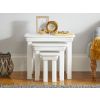 Toulouse White Painted Assembled Nest Of 3 Tables - 20% Off Discount Code FLASH - 3