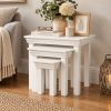 Toulouse White Painted Assembled Nest Of 3 Tables - £20 OFF AUTUMN SALE - 13