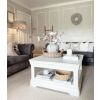 Toulouse White Painted 90cm Square Assembled Coffee Table With Shelf - £20 OFF SUMMER SALE - 2