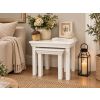 Toulouse White Painted Assembled Nest Of Two Tables - AUTUMN SALE - 2