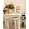 Toulouse White Painted Assembled Nest Of Two Tables - SUMMER SALE - 2 Toulouse White Painted Assembled Nest Of Two Tables - SUMMER SALE - 2