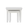 Toulouse White Painted Assembled Nest Of Two Tables - SUMMER SALE - 9 Toulouse White Painted Assembled Nest Of Two Tables - SUMMER SALE - 9