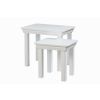Toulouse White Painted Assembled Nest Of Two Tables - SUMMER SALE - 11 Toulouse White Painted Assembled Nest Of Two Tables - SUMMER SALE - 11