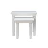 Toulouse White Painted Assembled Nest Of Two Tables - SUMMER SALE - 12 Toulouse White Painted Assembled Nest Of Two Tables - SUMMER SALE - 12