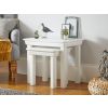 Toulouse White Painted Assembled Nest Of Two Tables - SUMMER SALE - 3 Toulouse White Painted Assembled Nest Of Two Tables - SUMMER SALE - 3