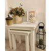 Toulouse White Painted Assembled Nest Of Two Tables - SUMMER SALE - 6 Toulouse White Painted Assembled Nest Of Two Tables - SUMMER SALE - 6